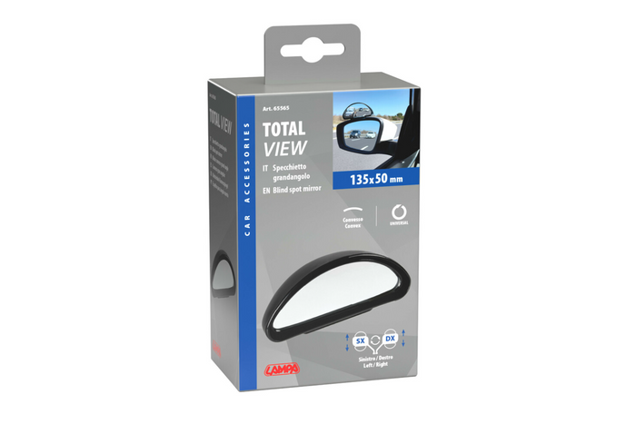 Zrcátko do mrtvého úhlu LAMP Total-View 135x50mm
