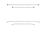 Držák ploché plachty pro přívěs ProPlus 340918V01 nastavitelný 152–220 cm