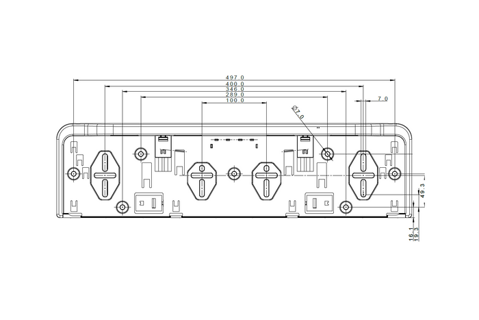 Rám na SPZ s LED osvětlením FRISTOM FT-264 LED M15