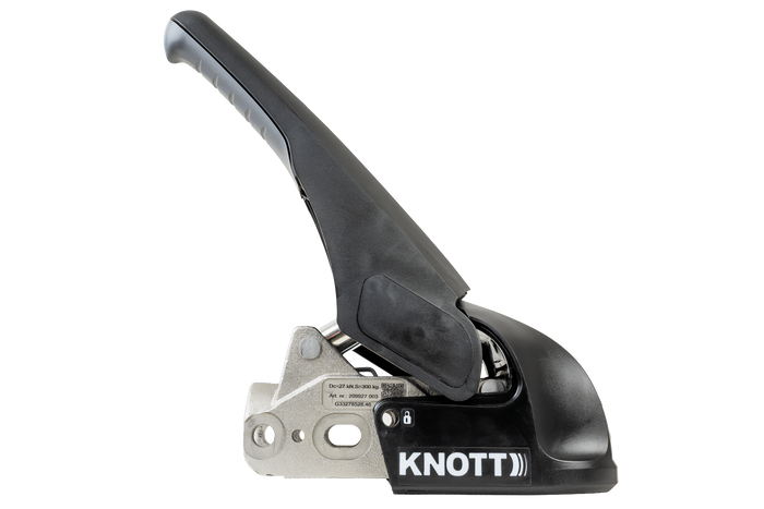 Tažný kloub KNOTT KS30 se stabilizátorem pro přívěs 3000 kg s 50 mm trubkovou ojí