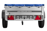 Přívěs za auto 200x106 UNITRAILER GARDEN 200 KIPP s modrým krytem
