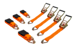 Sada čtyř tříbodových přepravních pásů s napínačem pro přívěs UNITRAILER 3m/50mm/4t oranžová