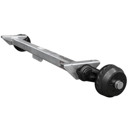 Brzděná náprava KNOTT VGB15M/MV pro přívěs/nosič 1500 kg 1400 mm 1850 mm 5x112