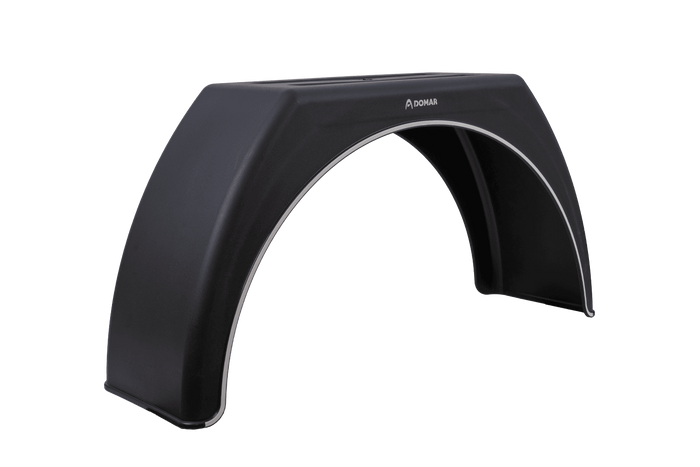 Blatník pro přívěs 15-17,5" DOMAR DK3112, plochý podběh kola 950/280 mm s bílým lemováním
