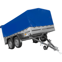 Dvounápravový přívěs 264x150 UNITRAILER GARDEN 265/2 KIPP s rámem H-800 a modrým krytem
