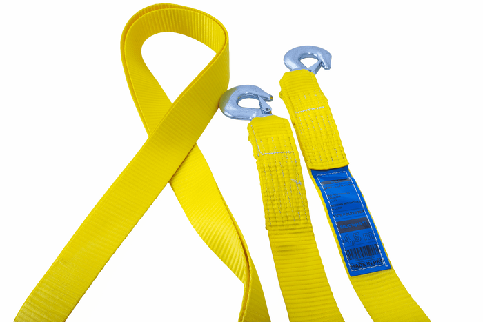 Tažné lano s háky Tažný popruh UNITRAILER 4,5m/50mm/5t žlutý