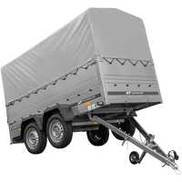 Přívěs Garden Trailer 264/2 KIPP s BIS bočnicemi, rámem H-800 a šedou plachtou