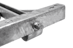 KNOTT 6X1197.007 výsuvný rohový stabilizátor pro přívěs 1100 kg 498 mm