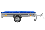 Přívěs Garden Trailer 265 KIPP s rámem H-0 a modrou plachtou