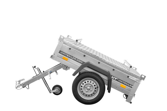 Jednonápravový přívěs 150x106 UNITRAILER GARDEN 150 KIPP s hliníkovou plachtou