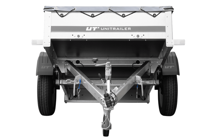 Přívěs Garden Trailer 200 Kipp s rámem H-0 a šedou plachtou