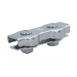 Dvojitá sedlová lanová svorka DROMET ZLS.6 pro lana o průměru 6 mm