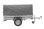 Jednonápravový přívěs 200x125 UNITRAILER GARDEN 201 KIPP s rámem H-800 a šedým krytem