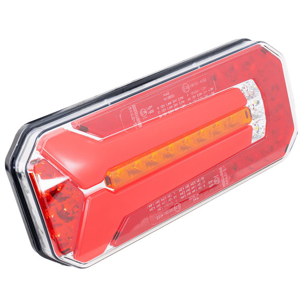 Zadní LED světlo WAŚ W150DD, univerzální, 6 funkcí 