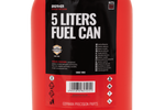 5l plastový kanystr HERMON s trychtýřem, červený