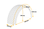 Blatník pro přívěs 15-16" DOMAR D29130 podběh kola 790/220 mm