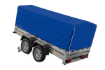 Dvounápravový přívěs 264x125 UNITRAILER GARDEN 264/2 KIPP s rámem H-800 a modrým krytem