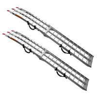 Skládací hliníkové rampy UNITRAILER ALR002 pro přívěsy 221 cm 680 kg s popruhem, sada 2 ks