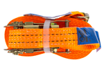Sada čtyř oranžových přepravních pásů UNITRAILER 10m/35mm/2t s napínákem