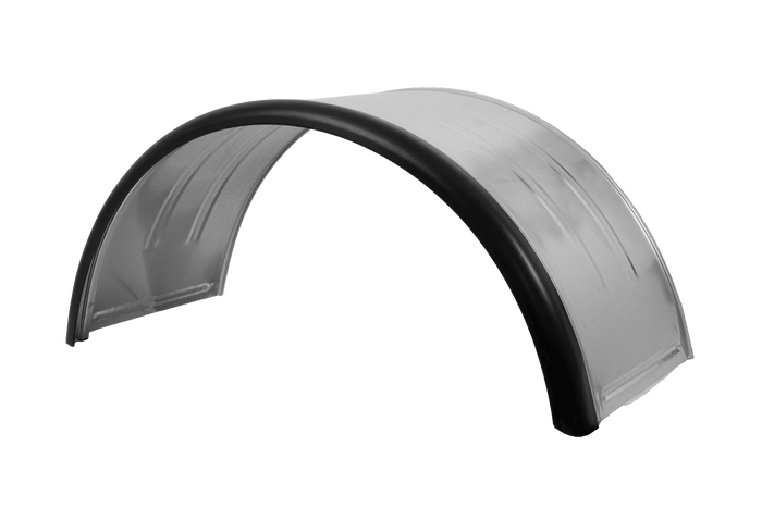 Dvojitý blatník pro přívěs 15-16" DOMAR DK7115 podběh kola 880/400 mm kovový s gumovým okrajem