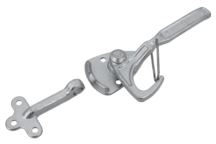 Levé boční tažné zařízení s upevňovacím prvkem WINTERHOFF WV 20-L + WVG 20-A, kompletní uzavření strany přívěsu