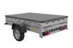 Přívěs za auto 200x125 UNITRAILER GARDEN 201 KIPP s rámem H-0 a šedým krytem