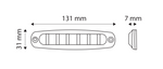 Výstražné světlo TT Technology TT.155-6B Ultra Slim LED modrá