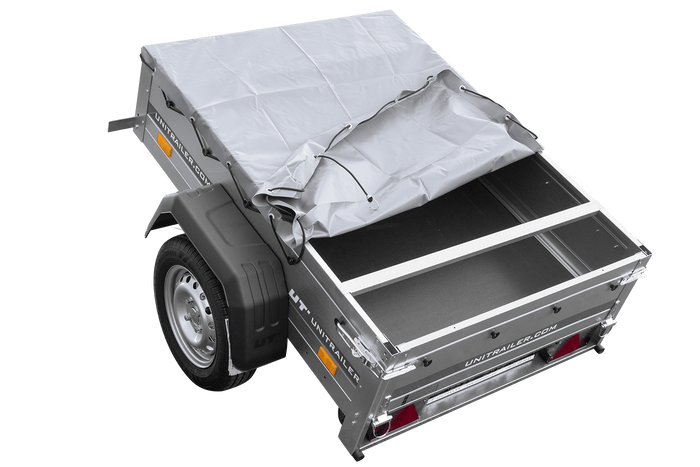 Přívěs Garden Trailer 150 KIPP s rámem H-0 a šedou plachtou