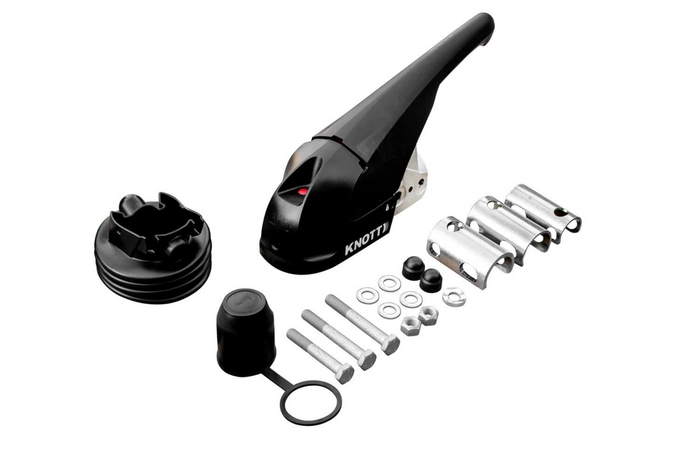 Tažný kloub KNOTT KS30 se stabilizátorem pro přívěs 3000 kg s trubkovou ojí 35-50 mm