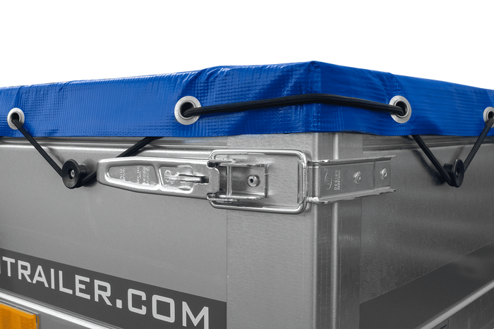 Lehký přívěs 264x125 UNITRAILER GARDEN 264 KIPP s rámem H-0 a modrým krytem