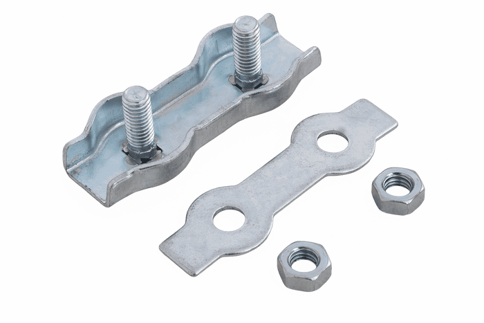 Dvojitá sedlová lanová svorka DROMET ZLS.6 pro lana o průměru 6 mm