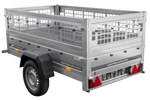Přívěs Garden Trailer 200 KIPP s síťovanými bočnicemi