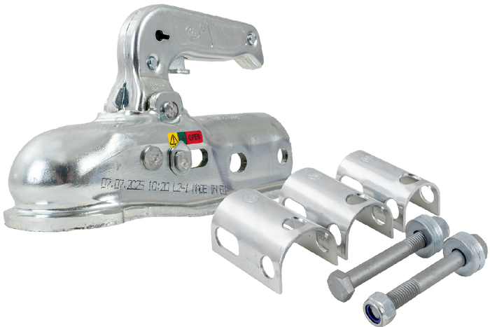 Kulové tažné zařízení STEELPRESS BC-3000.1D-00-00+Z2 pro přívěs o hmotnosti 3000 kg s trubkovou ojí 35-50 mm