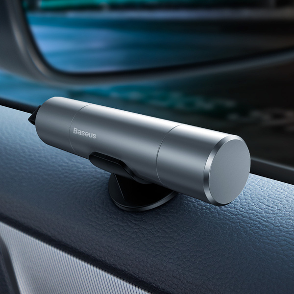 BASEUS Sharp Tool 2v1 bezpečnostní sklo Hammer Life pásový nůž