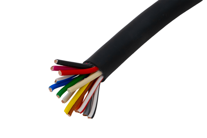 Elektrický kabel HYBSZ YLY-S 8x1,5+5x2,5 třináctižilový - 1m