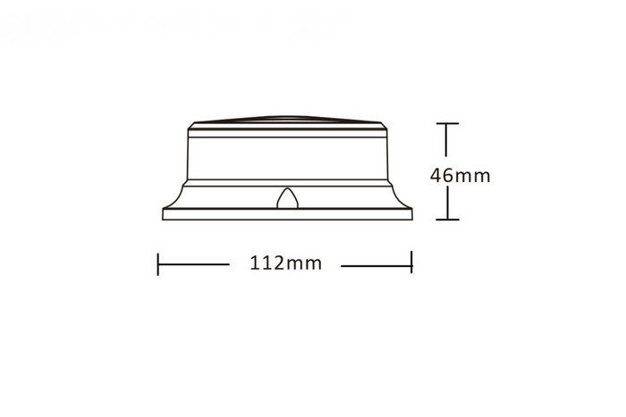 KAMAR PICO ALR0056 LED výstražná kontrolka, 3 režimy blikání