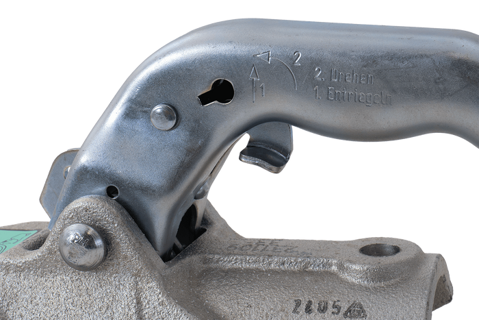 Kulové tažné zařízení KNOTT K27-B pro přívěs 2700 kg s ojí o průměru 45 mm, litinové 