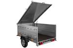 Lehký přívěs 200x125 UNITRAILER GARDEN 201 KIPP s bočnicemi BIS a hliníkovou plachtou