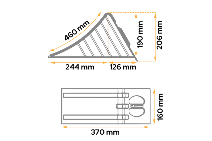 Zakládací klín AL-KO H: 206 mm UK46 kovový