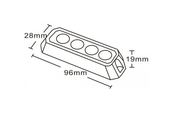 KAMAR LW0025-ALR-1 LED výstražná kontrolka, oranžové blikající světlo