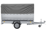 Lehký přívěs na pružinách 264x125 UNITRAILER FORCE 264/R KIPP s bočnicemi BIS, rámem H-800 a šedým krytem