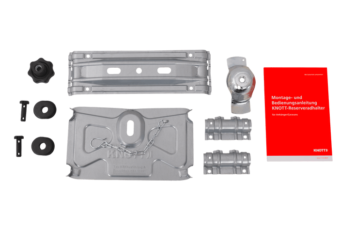 Držák rezervního kola KNOTT pro karavan 1200-1500 mm