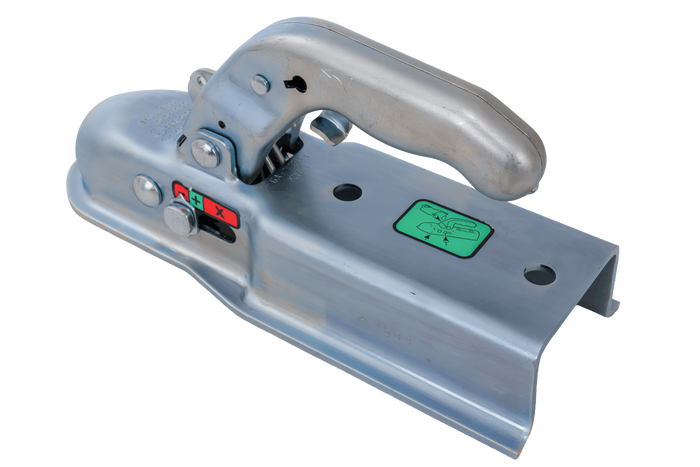 Kulové tažné zařízení KNOTT KQ14-C pro přívěs o hmotnosti 1400 kg se čtvercovou ojí o průměru 70 mm