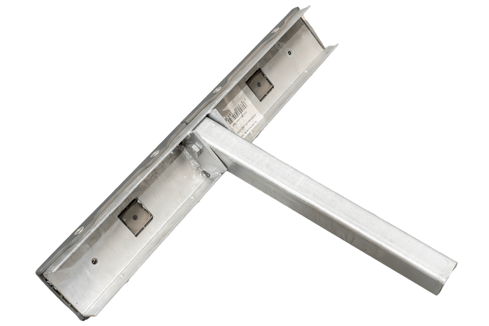 OUTLET UNITRAILER plochá boční podpěra, délka 59 cm, výška 40 cm, pro přívěs na loď, ŠEDÁ