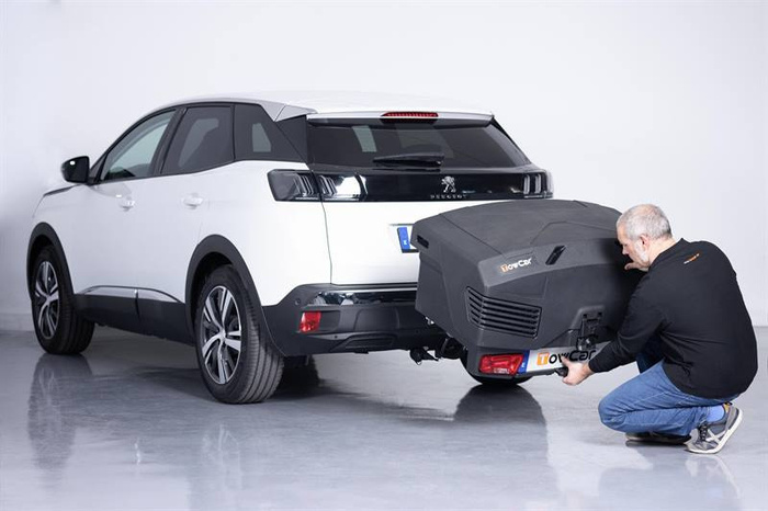 Towbox EVO classic gray - box na zavazadla montovaný na tažné zařízení