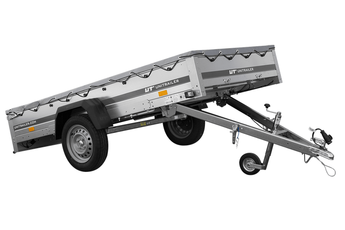 Lehký přívěs 264x125 UNITRAILER GARDEN 264 KIPP s H-0 rámem a šedým krytem