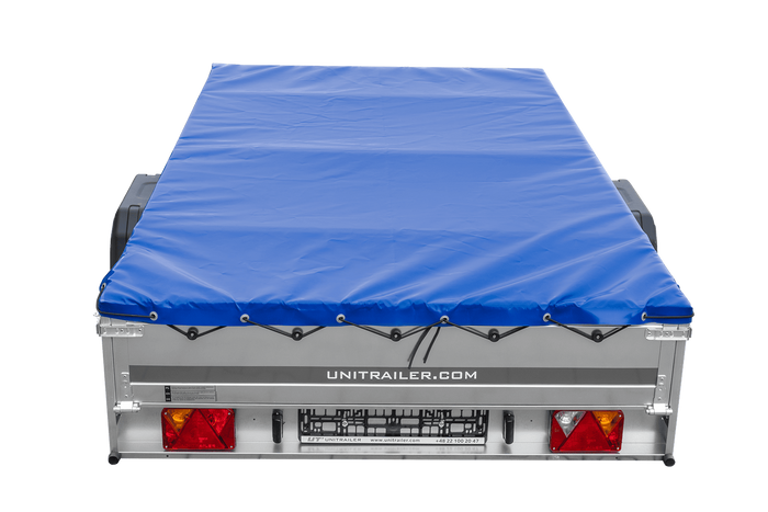 Přívěs Garden Trailer 265 KIPP s rámem H-0 a modrou plachtou