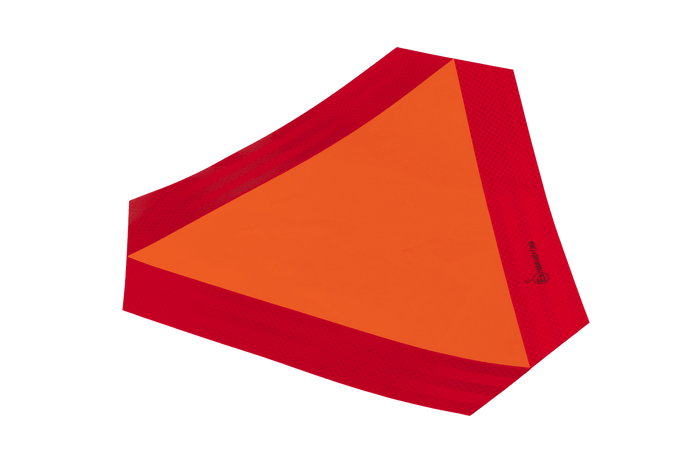 Reflexní nálepka HERMON, výstražný trojúhelník pro pomalu se pohybující vozidla, 300x120 mm