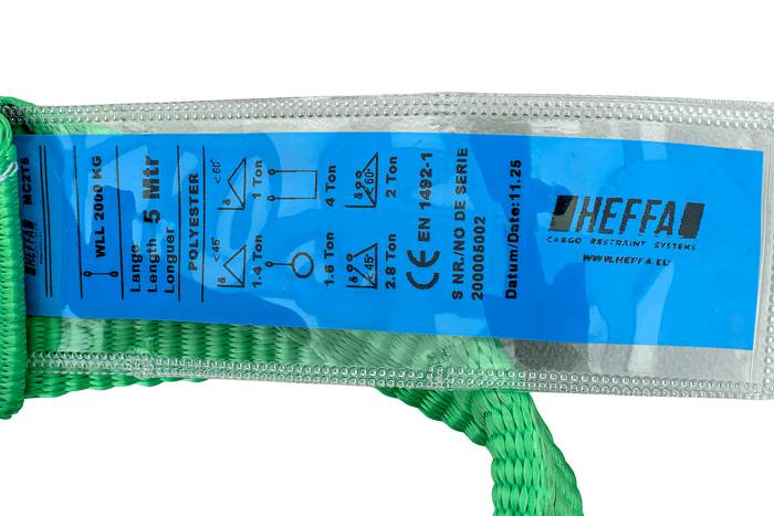 Jeřábový smyk HEFFA 5m/60mm/2t s oky