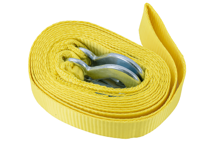 Tažné lano s háky Tažný popruh UNITRAILER 5m/50mm/4t žlutý